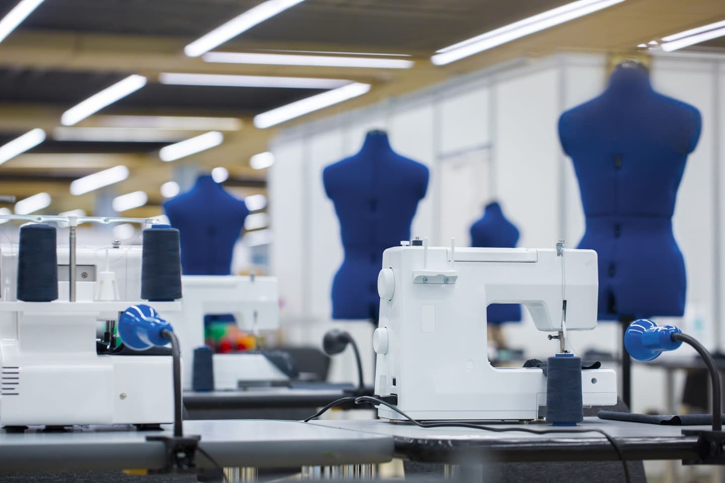 Sewing machines with body forms