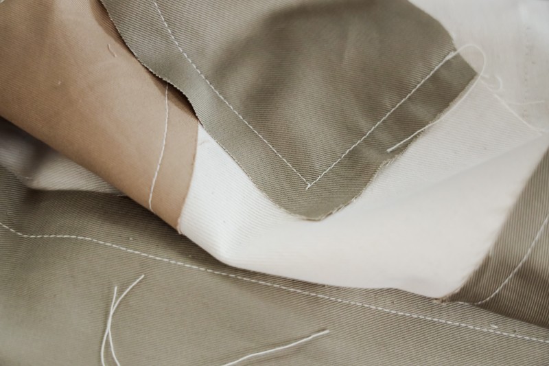 grain line orientation in fabrics
