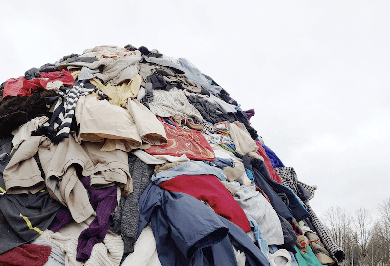 small batch manufacturers: Large pile of clothes