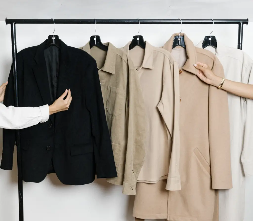 TEG capsule collection hanging in a row
